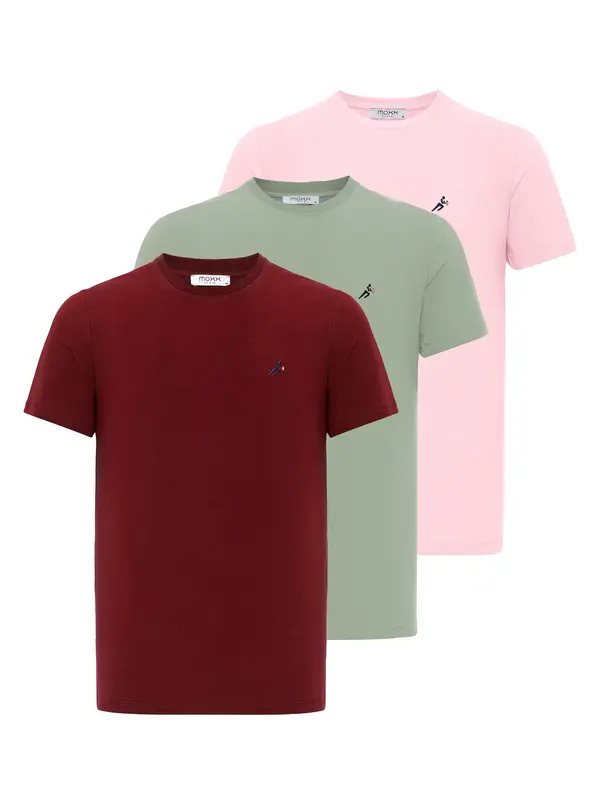 Moxx Paris Moxx Paris Majica  zelena / roza / bordo
