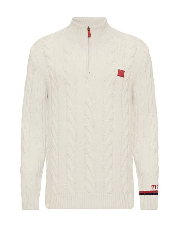 Moxx Paris Moxx Paris Pulover 'Baptiste'  ecru/prljavo bijela / mornarsko plava / crvena