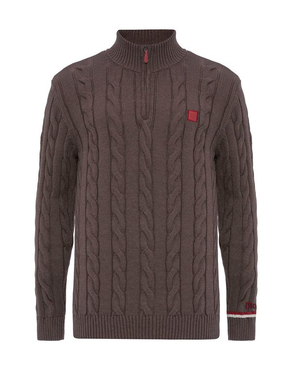 Moxx Paris Moxx Paris Pulover 'Baptiste'  smeđa / crvena