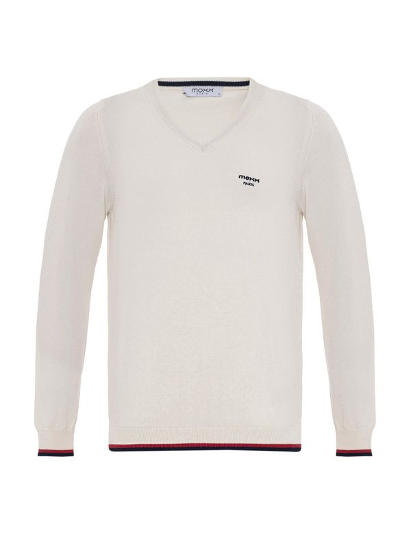 Moxx Paris Moxx Paris Pulover 'Maxime'  ecru/prljavo bijela / crna