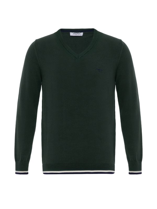 Moxx Paris Moxx Paris Pulover 'Maxime'  zelena / bijela