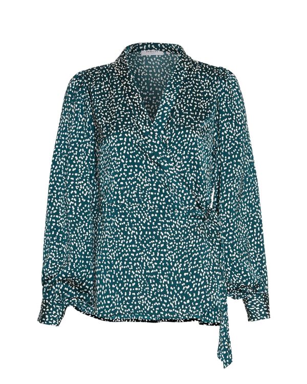 MSCH COPENHAGEN MSCH COPENHAGEN Bluza 'Myrina'  zelena / bijela