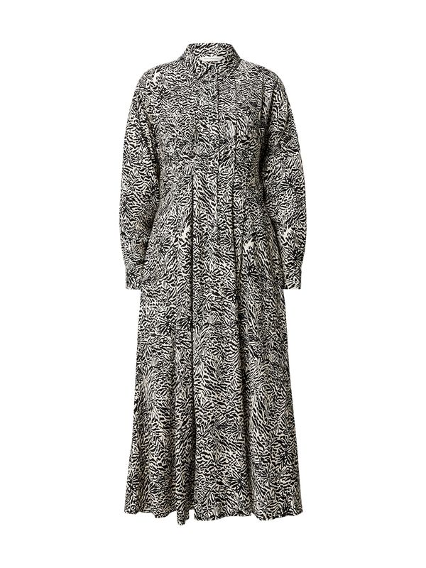 MSCH COPENHAGEN MSCH COPENHAGEN Košulja haljina 'Amabella'  bež / crna