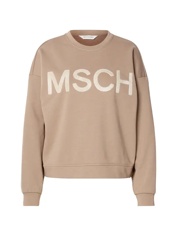 MSCH COPENHAGEN MSCH COPENHAGEN Sweater majica 'Mela Briena'  boja pijeska / brokat