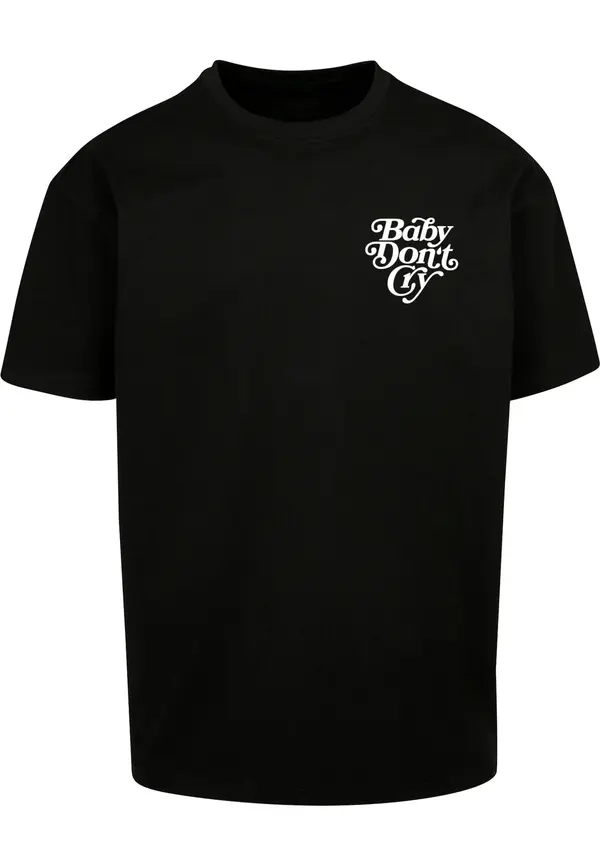 MT Upscale MT Upscale Majica 'Baby Don´t Cry'  crna / bijela