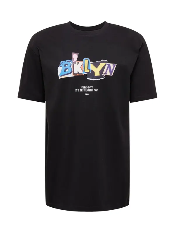 MT Upscale MT Upscale Majica 'Brklyn'  siva / tamo siva / crvena / crna