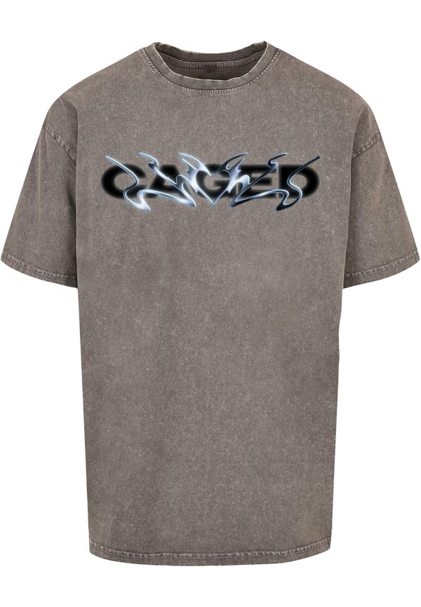 MT Upscale MT Upscale Majica 'Cagedchrome'  svijetloplava / siva / crna