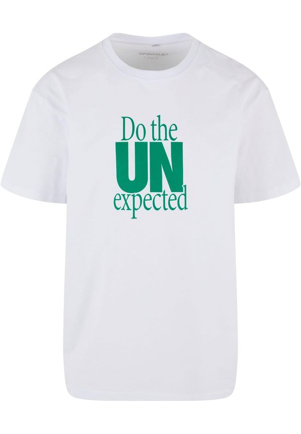 MT Upscale MT Upscale Majica 'Do The Unexpected'  zelena / narančasta / crna / bijela