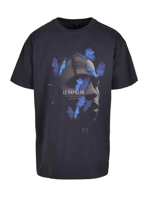 MT Upscale MT Upscale Majica 'Le Papillon'  plava / noćno plava / bež siva