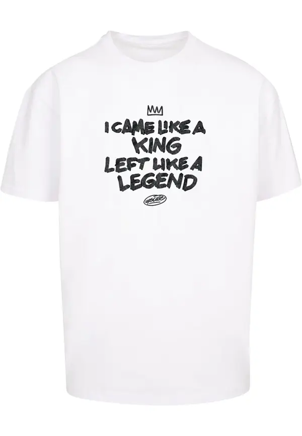 MT Upscale MT Upscale Majica 'Like A Legend'  crna / bijela