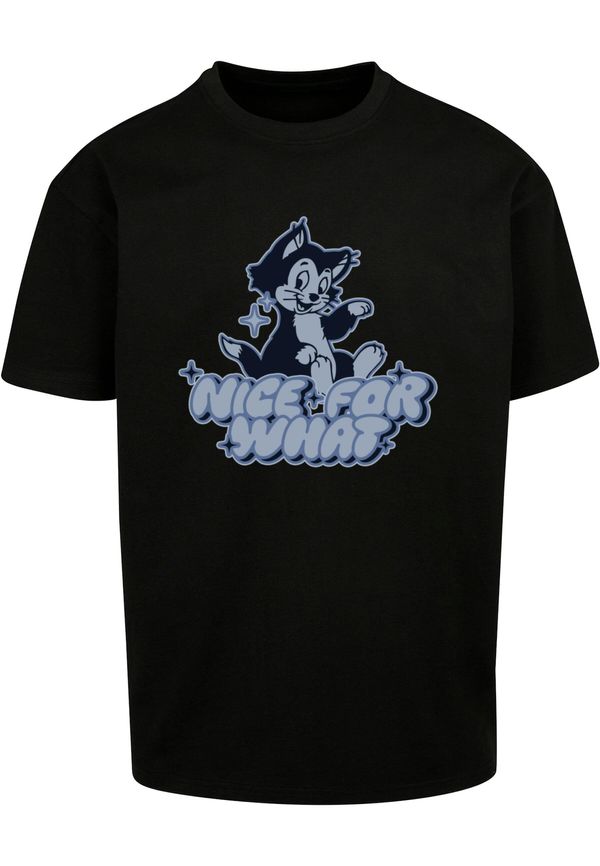 MT Upscale MT Upscale Majica 'Nice for what'  sivkasto plava / crna