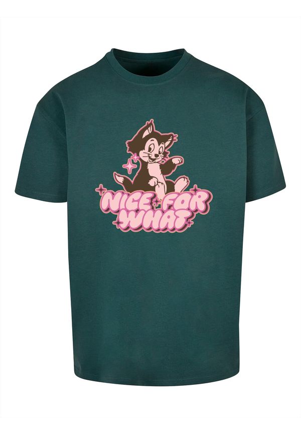 MT Upscale MT Upscale Majica 'Nice for what'  smeđa / tamno zelena / svijetloroza