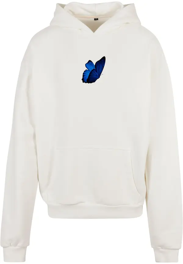MT Upscale MT Upscale Sweater majica 'Le Papillon'  bež / plava / bijela