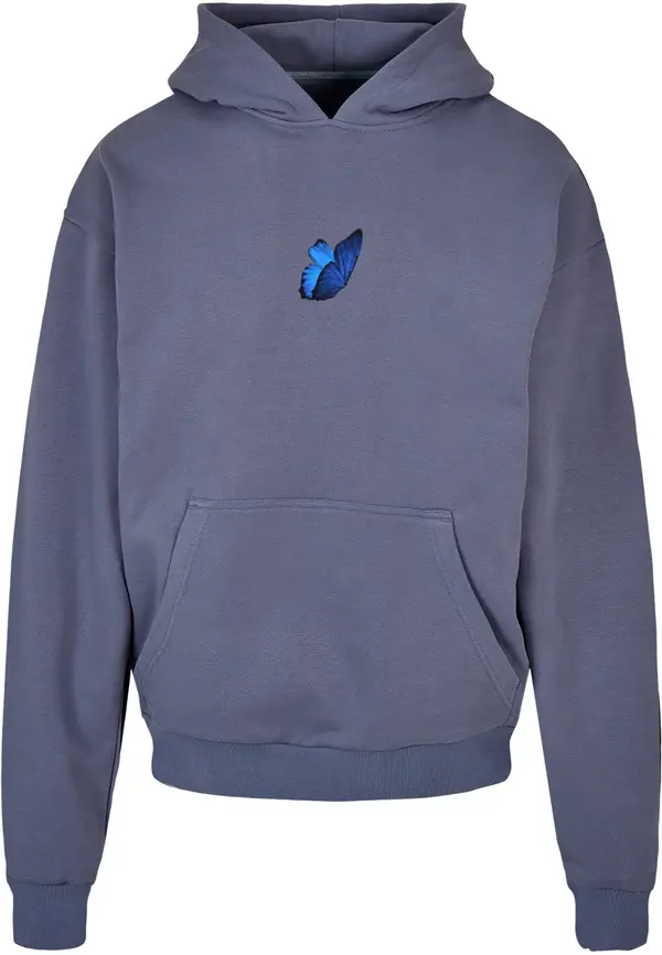 MT Upscale MT Upscale Sweater majica 'Le Papillon'  plava / safirno plava / siva / bijela
