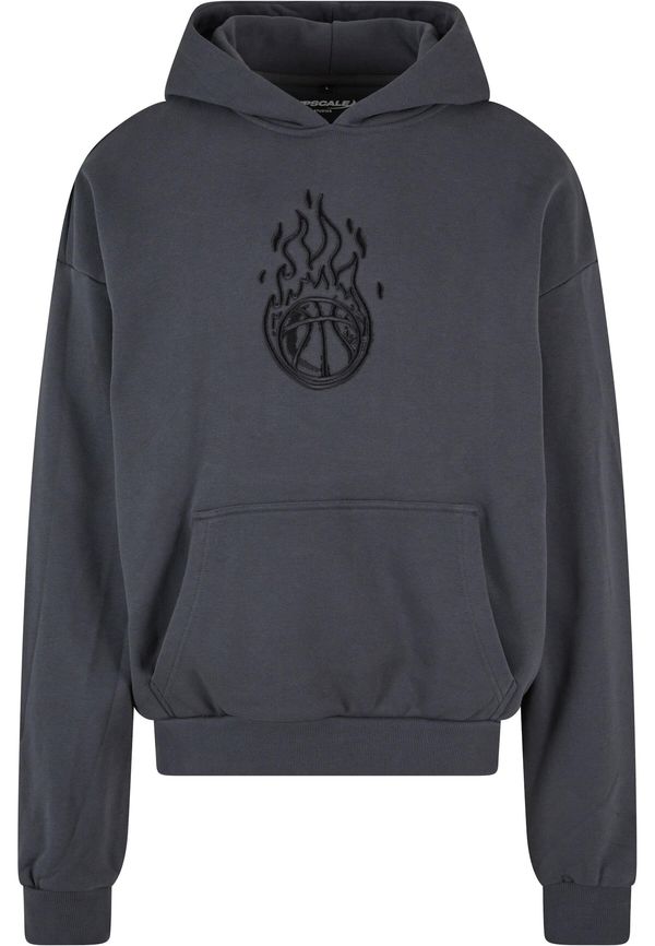 MT Upscale MT Upscale Sweater majica 'Teamdream'  tamo siva / crna