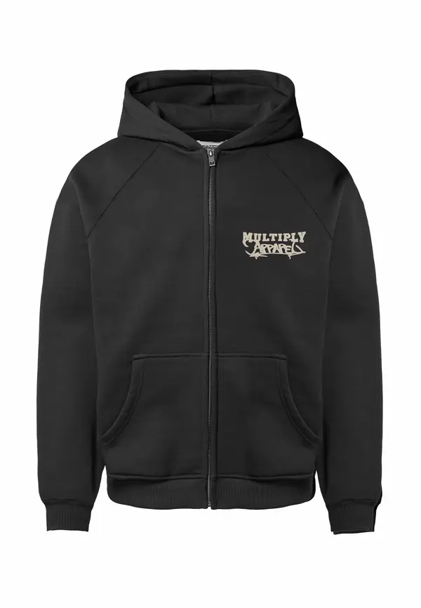 Multiply Apparel Multiply Apparel Gornji dio trenirke 'Scholar'  sivkasto bež / crna / bijela