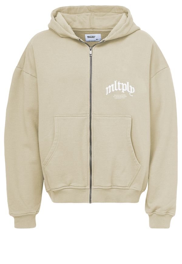 Multiply Apparel Multiply Apparel Gornji dio trenirke  svijetlosmeđa / bijela