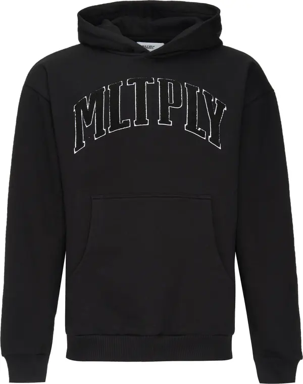 Multiply Apparel Multiply Apparel Sweater majica  crna / bijela