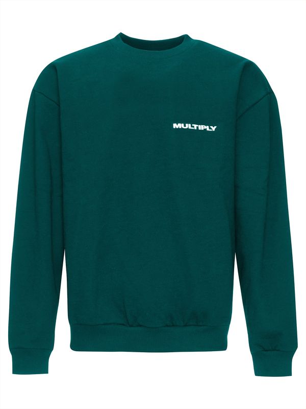 Multiply Apparel Multiply Apparel Sweater majica  petrol / bijela