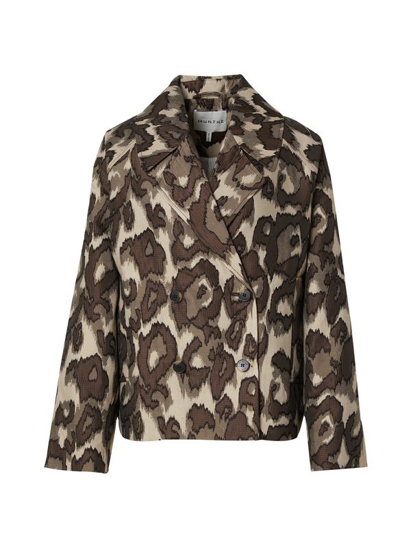 Munthe Munthe Blejzer 'TIGAR'  sivkasto bež / čokolada / smeđa melange / crna