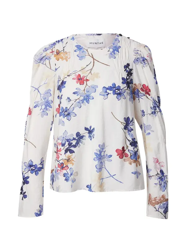 Munthe Munthe Bluza 'FREWIN'  svijetlobež / plava / morsko plava / crvena