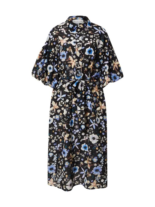 Munthe Munthe Haljina 'PALMETTO'  plava / narančasta / crna / bijela