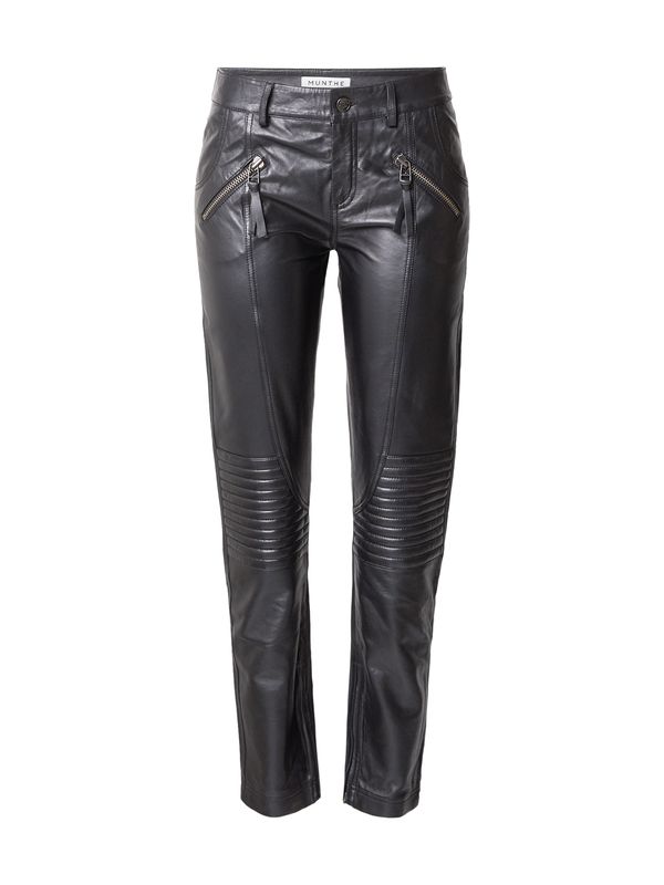 Munthe Munthe Hlače 'SAGGIE'  crna