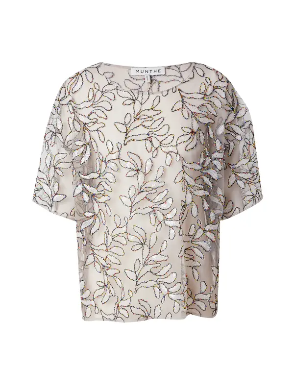 Munthe Munthe Majica 'MUROZO'  zelena / crvena / crna / prozirna