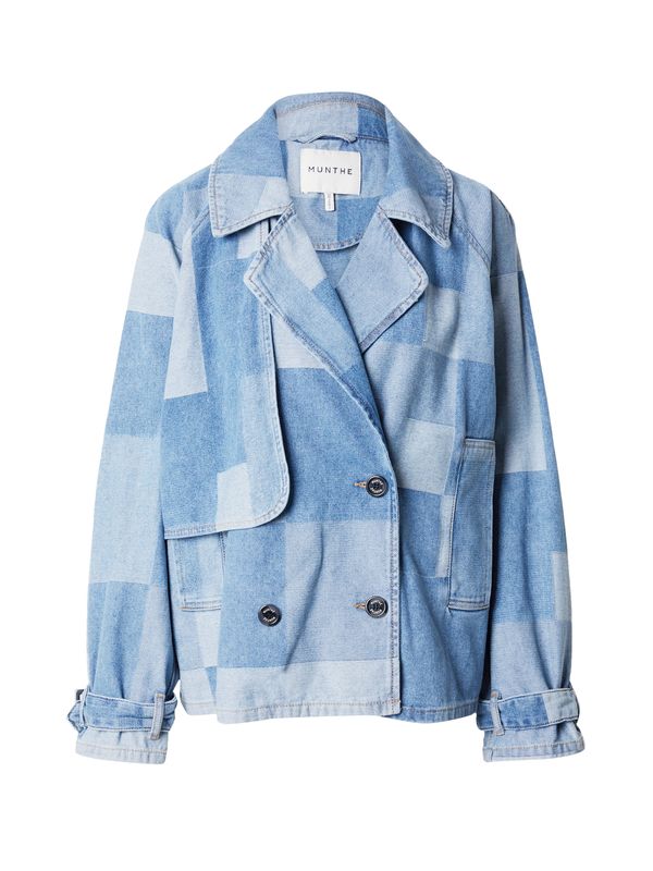 Munthe Munthe Prijelazna jakna 'MOLIZ'  plavi traper / svijetloplava