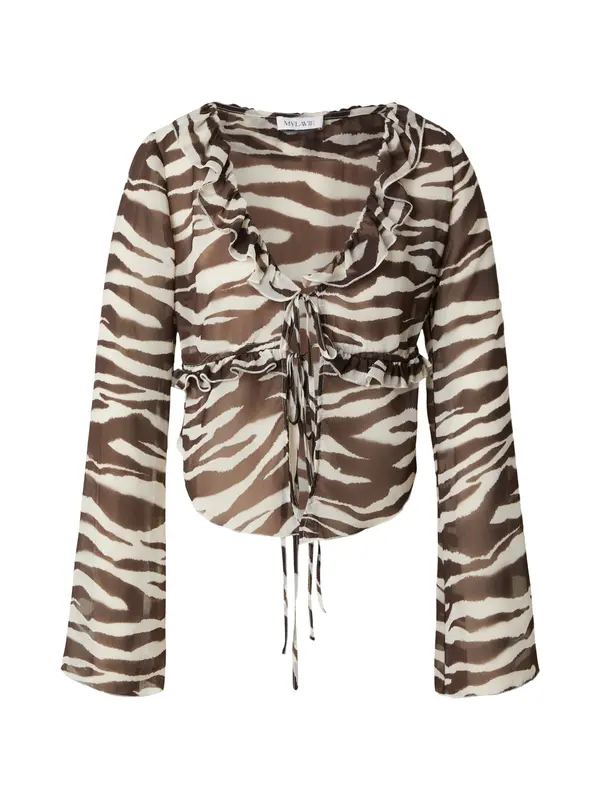 MYLAVIE by Sarah Harrison MYLAVIE by Sarah Harrison Bluza 'Summer blouse'  crna / bijela