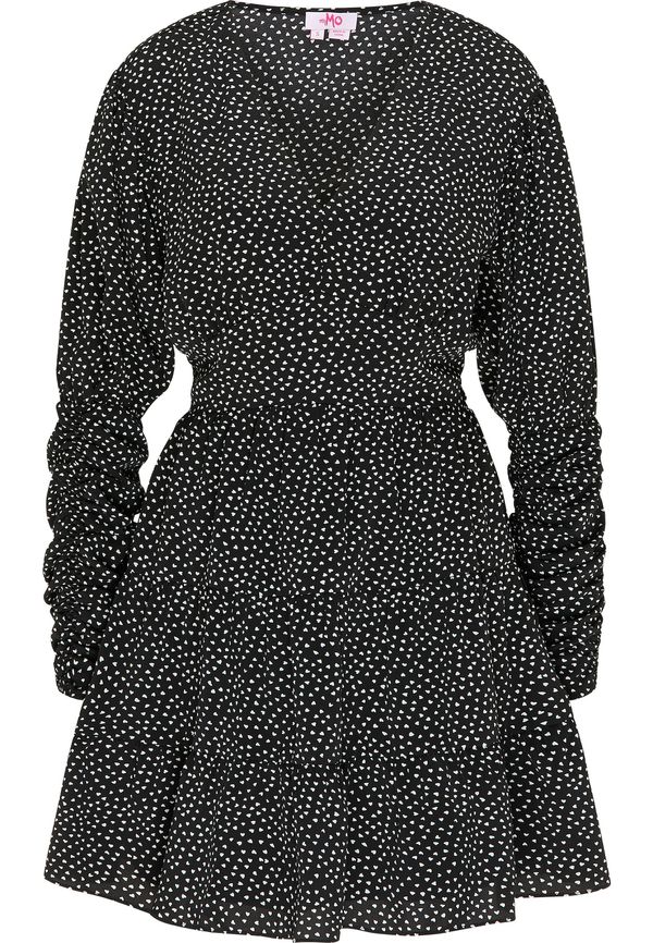 MYMO MYMO Haljina  crna / bijela