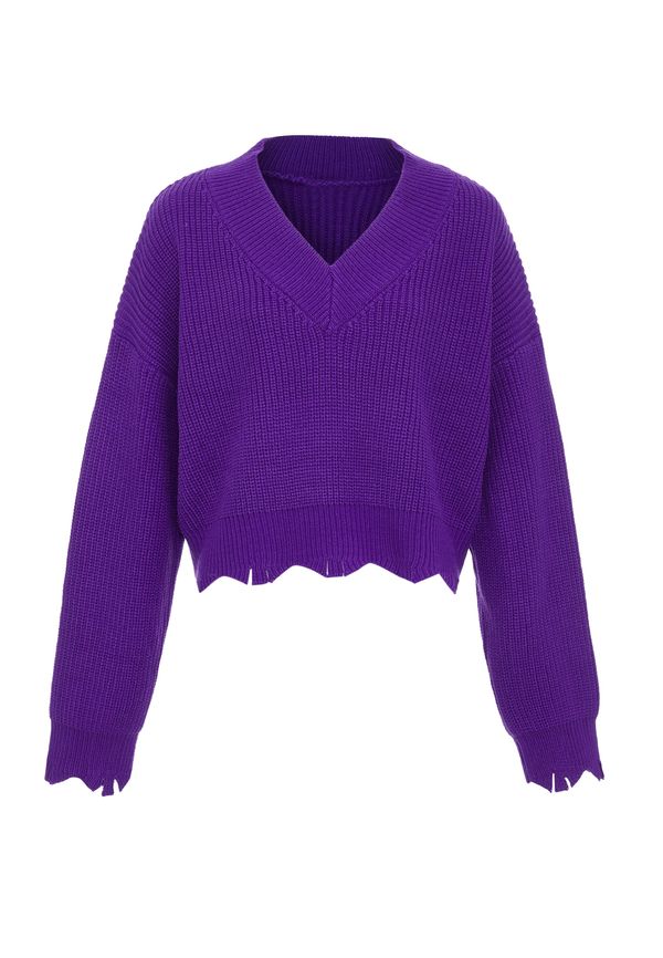 MYMO MYMO Pulover  tamno ljubičasta