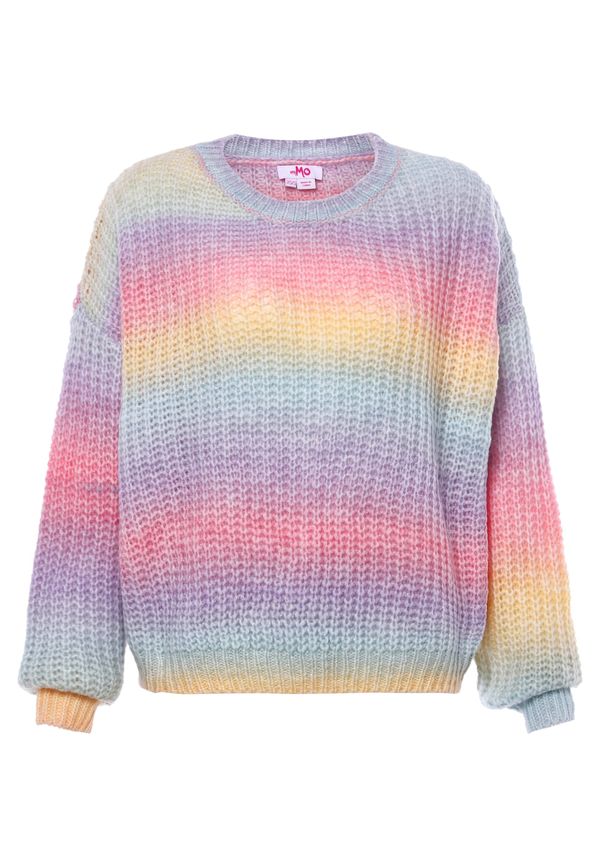 MYMO MYMO Pulover  tirkiz / ljubičasta / narančasta / roza