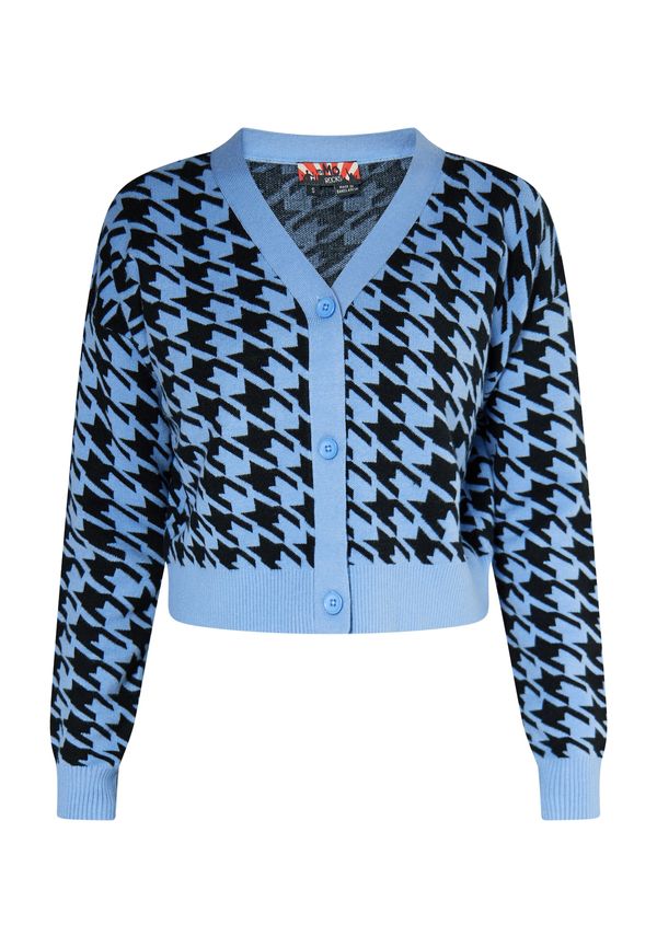 myMo ROCKS myMo ROCKS Kardigan  svijetloplava / crna