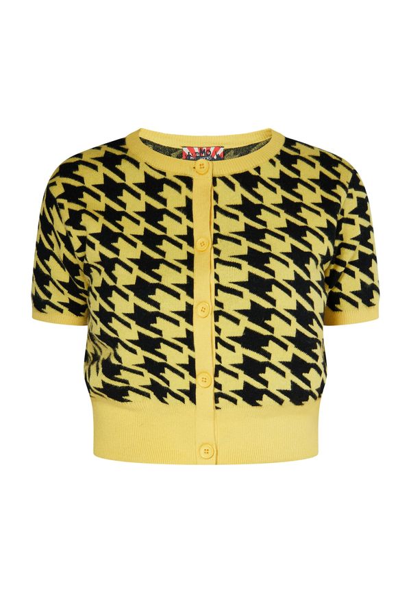 myMo ROCKS myMo ROCKS Kardigan  žuta / crna