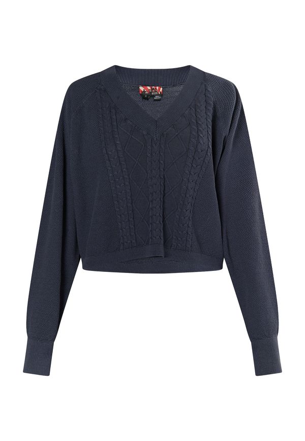 myMo ROCKS myMo ROCKS Pulover 'Blonda'  morsko plava