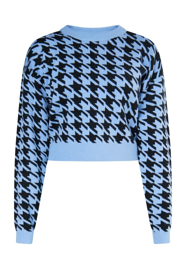 myMo ROCKS myMo ROCKS Pulover  nebesko plava / crna