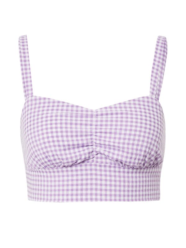 NA-KD NA-KD Top  svijetloljubičasta / bijela