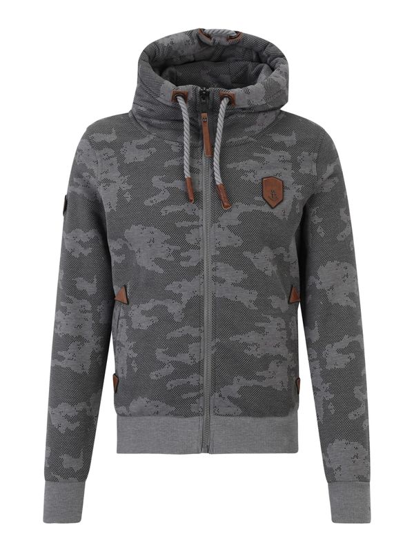 naketano naketano Gornji dio trenirke 'Schwarzkopf'  svijetlosiva / tamo siva