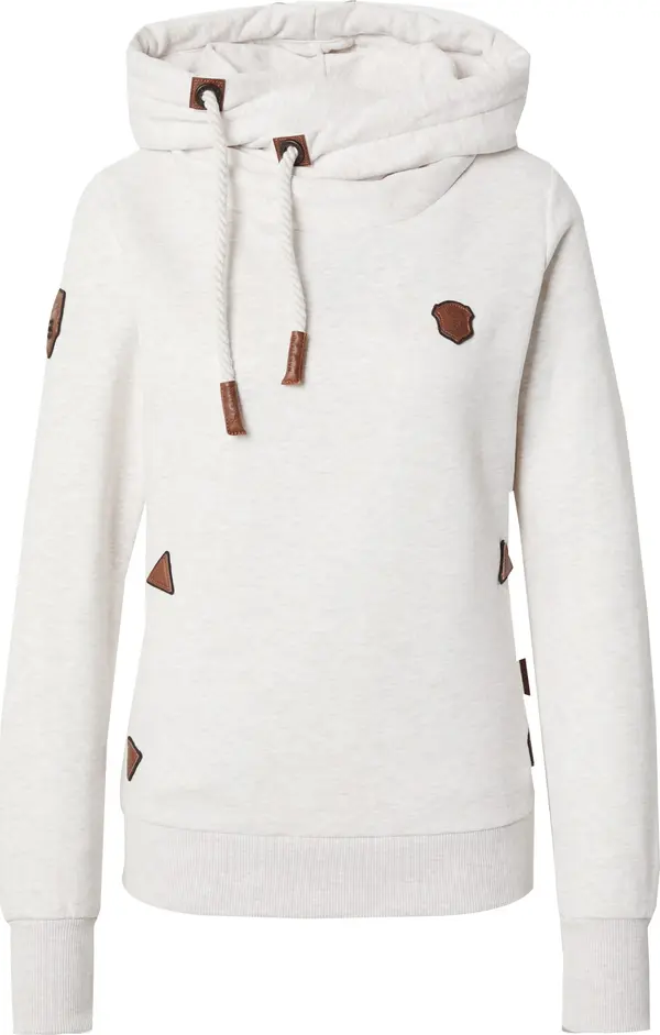 naketano naketano Sweater majica  bijela melange