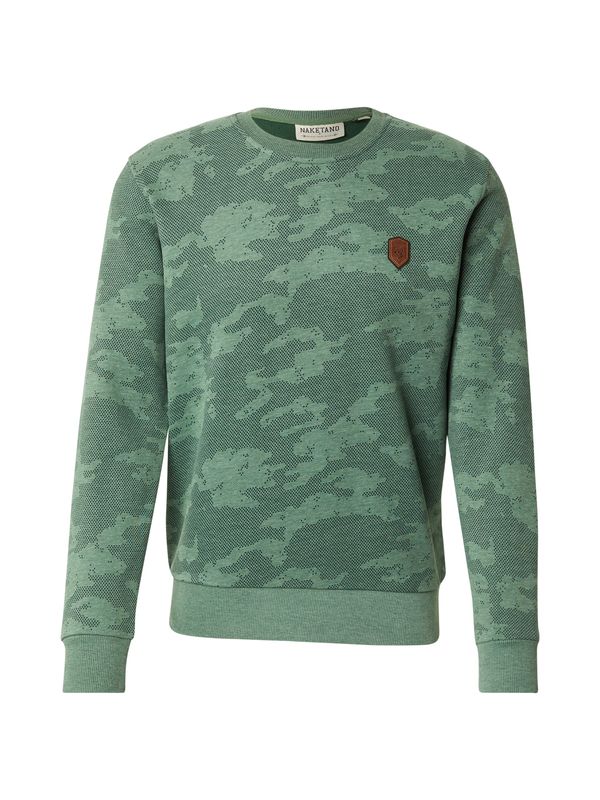 naketano naketano Sweater majica 'Rainerius'  zelena / tamno zelena