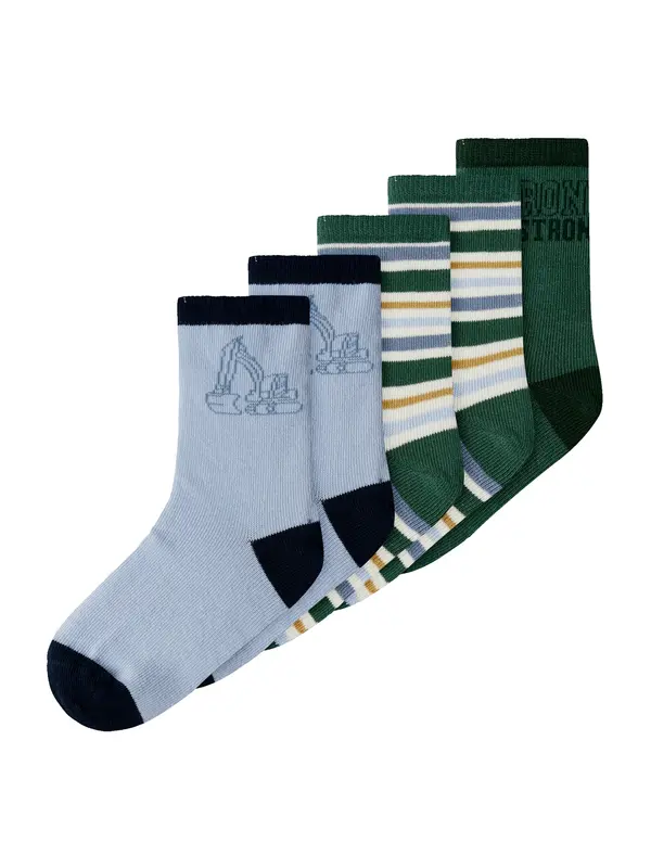 NAME IT NAME IT Čarape 'NMMSIRIUS'  safirno plava / svijetloplava / zelena / bijela