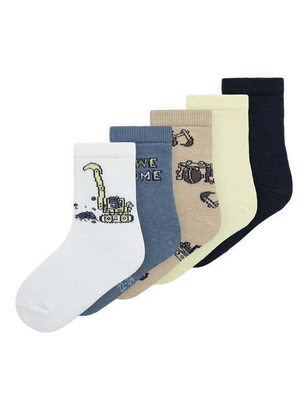 NAME IT NAME IT Čarape 'NMMVAGN'  boja slonovače / morsko plava / safirno plava / bijela