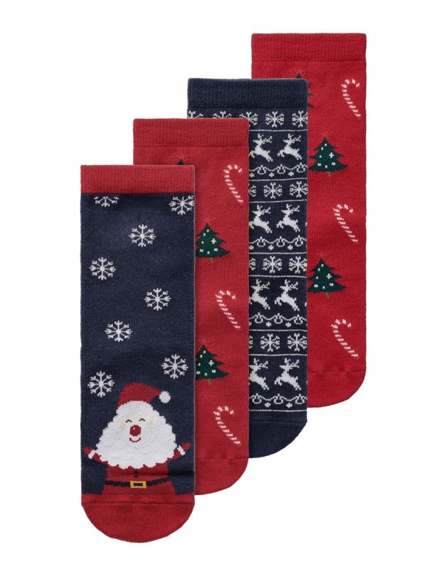 NAME IT NAME IT Čarape  safirno plava / crvena / bijela