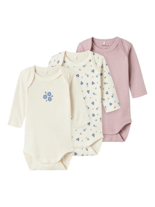 NAME IT NAME IT Dječji bodi  boja pijeska / plava / zelena / sivkasto ljubičasta (mauve)