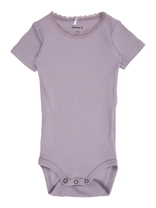 NAME IT NAME IT Dječji bodi 'NBFKab'  sivkasto ljubičasta (mauve)