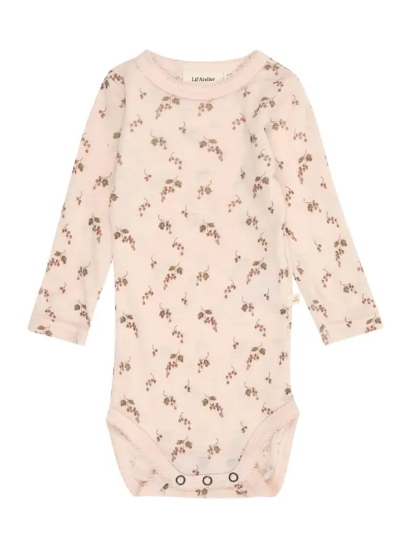 NAME IT NAME IT Dječji bodi 'NBFNOEL NIA'  smeđa / pastelno roza