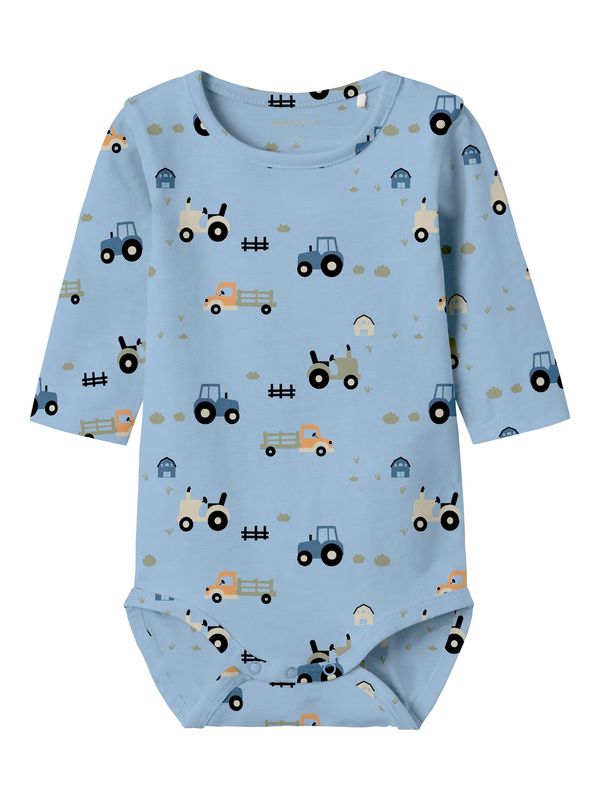 NAME IT NAME IT Dječji bodi 'NBMBASSEN'  nebesko plava / kaki / svijetlonarančasta / crna