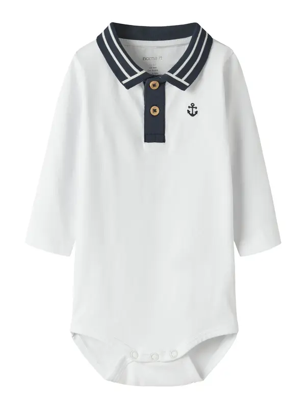 NAME IT NAME IT Dječji bodi 'NBMFLIP'  mornarsko plava / bijela