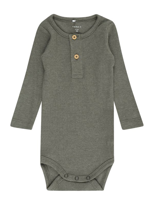 NAME IT NAME IT Dječji bodi 'NBMKab'  zelena / maslinasta